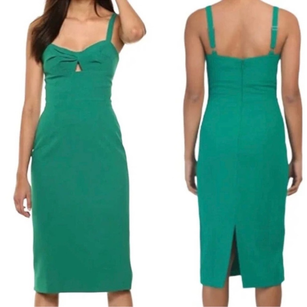 NEW Dress the Population x Revolve Green Tank EVE Top midi cocktail dress S